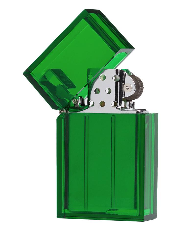 Hard Edge Lighter - Transparent Green