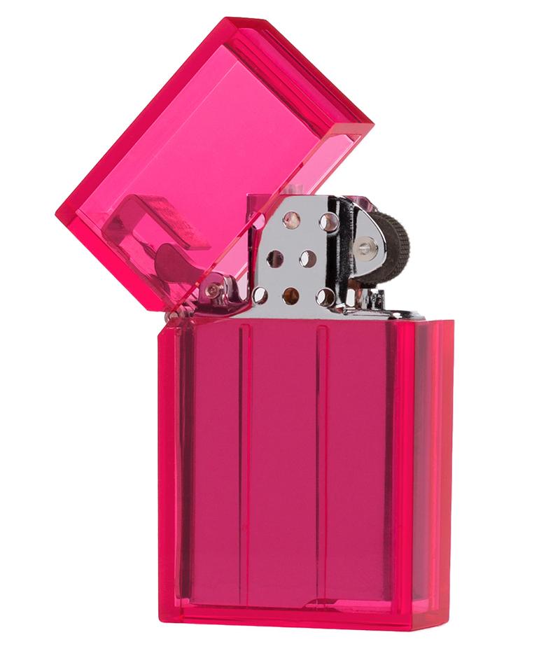 Hard Edge Lighter - Transparent Pink
